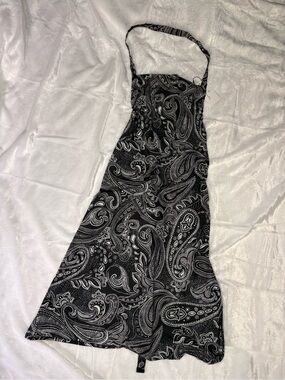 NWT Vera Bradley Bib Apron Stellar Paisley Black White